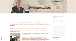 Desktop Screenshot of beckermanlegal.com