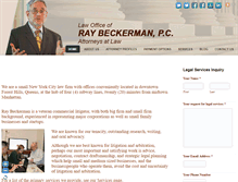Tablet Screenshot of beckermanlegal.com